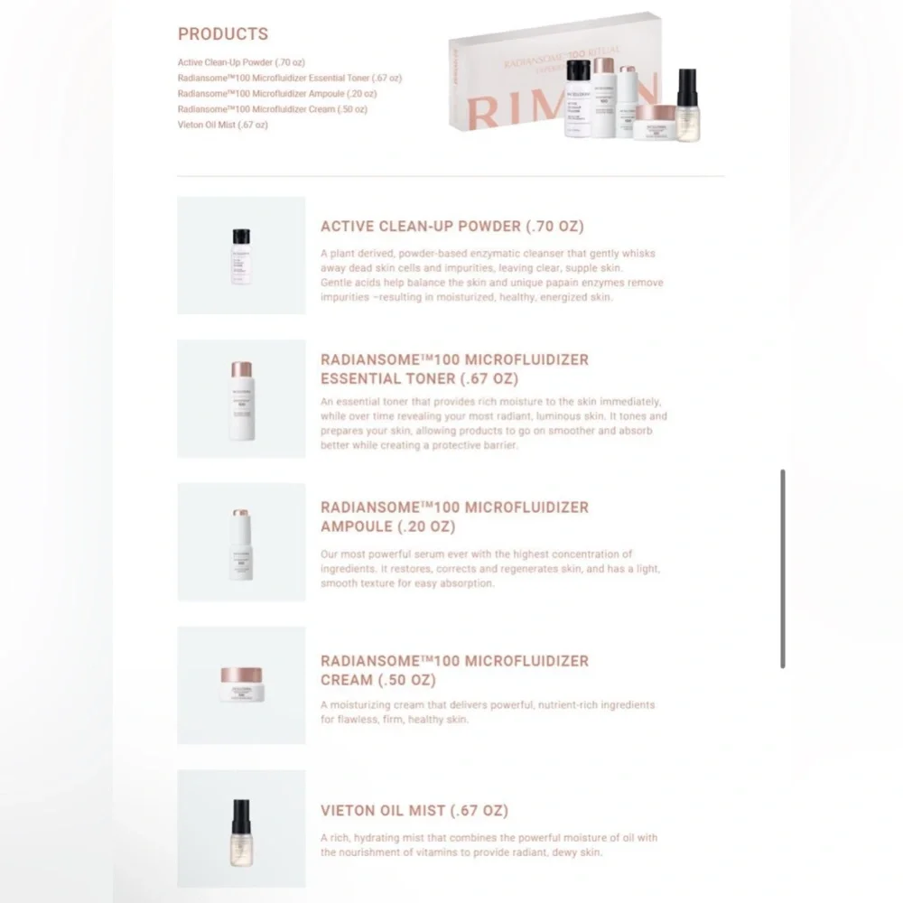 Riman RADIANSOME 100 Ritual Experience Kit - Picture 3 of 3